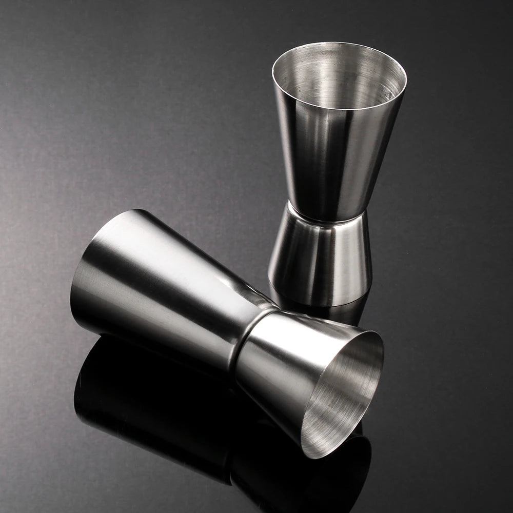 15-50ml New Dual Shot Stainless Steel Measure Cup Cocktail Shaker Drink Spirit Measure Jigger Kitchen Bar Barware Tools