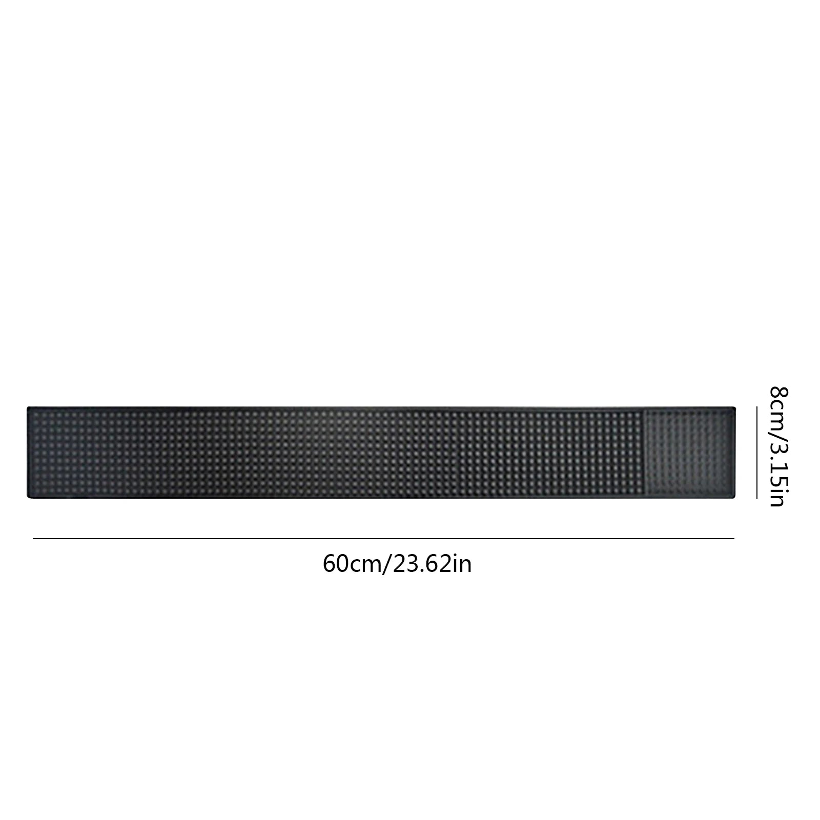 Bar Mat Rubber Coffee Bar Mats Anti-slip PVC Cup Mat Waterproof Heat Resistant Drain Mat for Bar Cafe Barista Cocktail Bartender