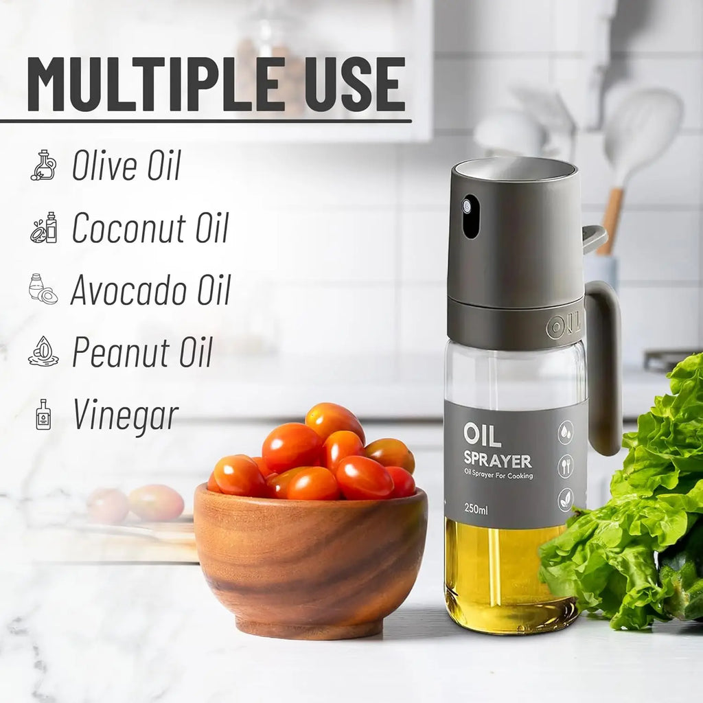 Oil Sprayer Spray Evenly High Borosilicate Glass High Temperature Resistant Unbreakable Large Capacity Soy Sauce Peanut Oil