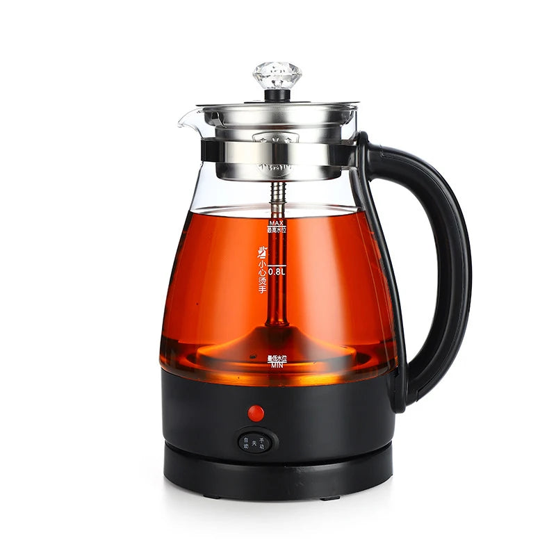 1L Automatic Steam Tea maker Electric kettle Glass Teapot Scented Tea Brewer health Tea Infuser Pot Coffee Warmer Water boil set