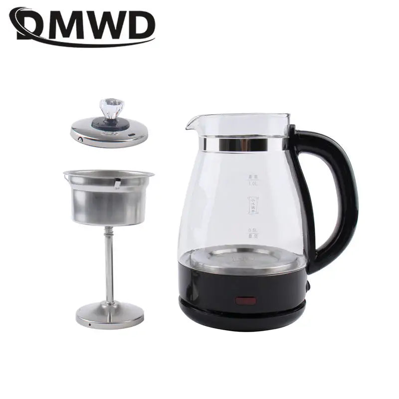 1L Automatic Steam Tea maker Electric kettle Glass Teapot Scented Tea Brewer health Tea Infuser Pot Coffee Warmer Water boil set