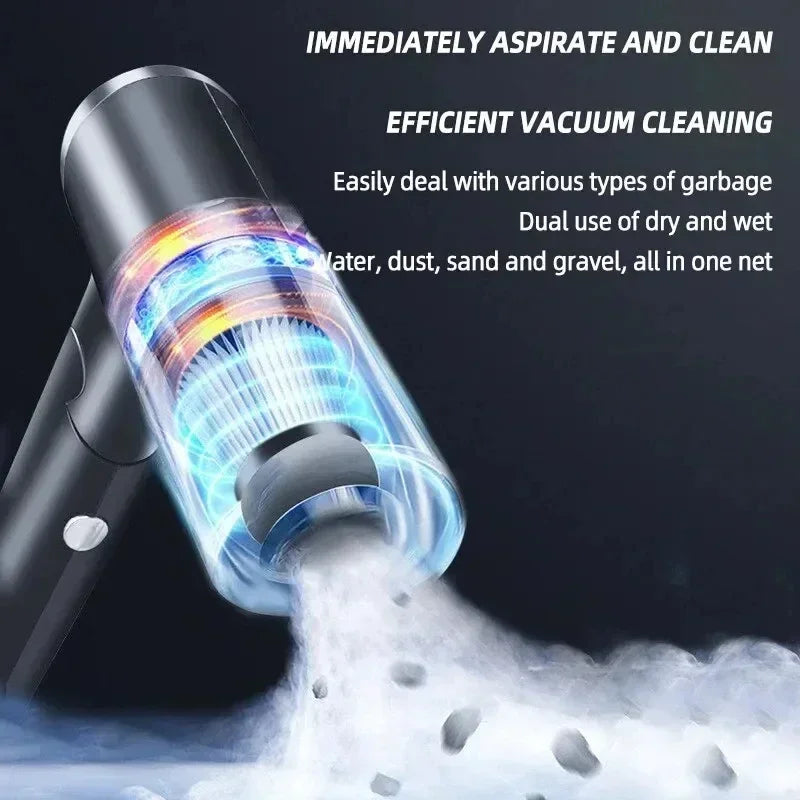 New 2900000PA 120w Car Vacuum Cleaner Wireless Super High Powerful 3 in 1 Wet Dry Dual Use Portable Handheld Vacuum Cleaner