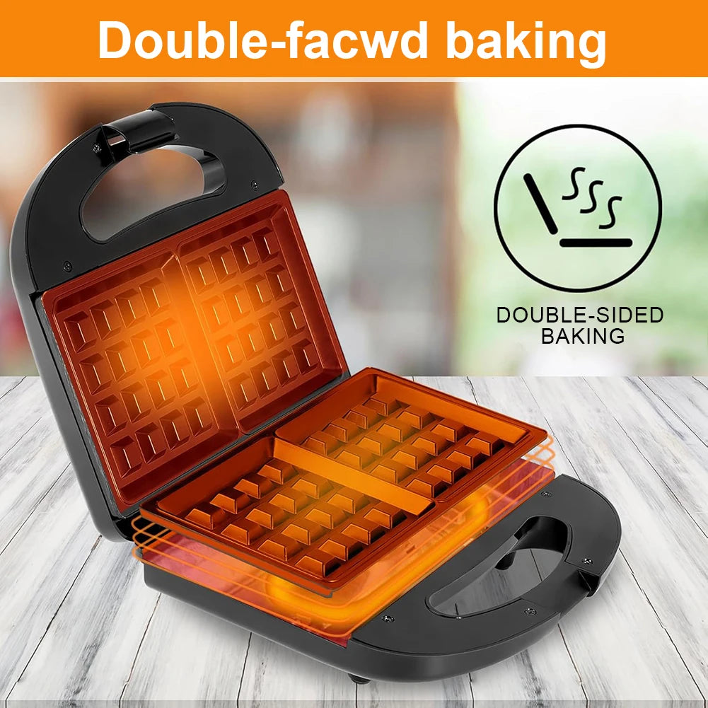 Waffle Maker Belgian Waffle Maker Portable Waffle Making Machine Non Stick Mini Waffle Maker Machine for Waffles Sandwiches