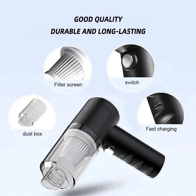 New 2900000PA 120w Car Vacuum Cleaner Wireless Super High Powerful 3 in 1 Wet Dry Dual Use Portable Handheld Vacuum Cleaner