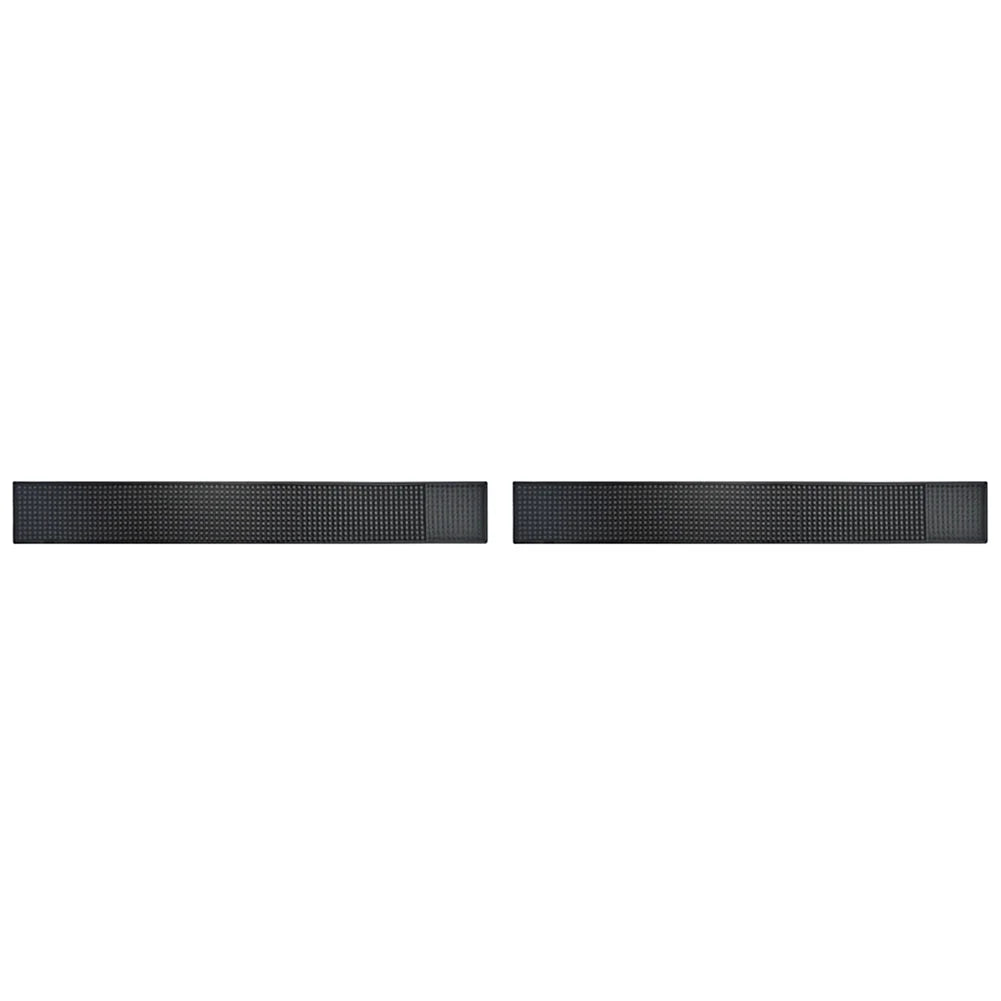 Bar Mat Rubber Coffee Bar Mats Anti-slip PVC Cup Mat Waterproof Heat Resistant Drain Mat for Bar Cafe Barista Cocktail Bartender