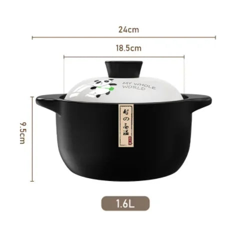 Stew Pot Casserole Ceramic Saucepan High Temperature Resistant Cooking Pan Gas Electric Stove Cooker for Kitchen Crock Pots