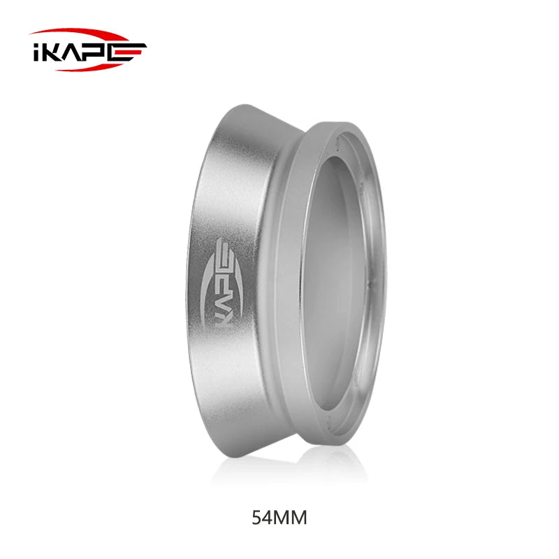 IKAPE Espresso Magnetic Dosing Funnel, fit for 51mm, 54mm, 58mm Bottomless Portafilter with powerful magnetism (black/silver)