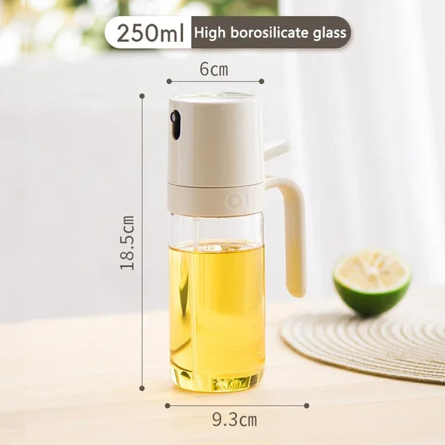 Oil Sprayer Spray Evenly High Borosilicate Glass High Temperature Resistant Unbreakable Large Capacity Soy Sauce Peanut Oil
