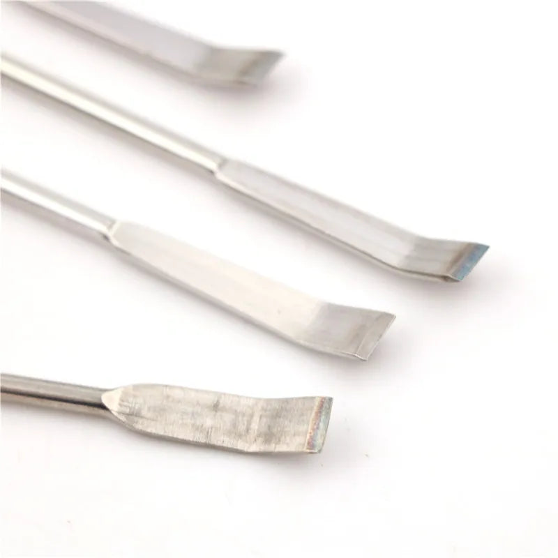 1pc Stainless Steel Lab Micro Spatula Medicine Spoon Scoop Shovel Pharmacy 100mm / 125mm / 150mm / 180mm / 200mm / 220mm