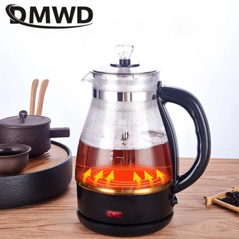 1L Automatic Steam Tea maker Electric kettle Glass Teapot Scented Tea Brewer health Tea Infuser Pot Coffee Warmer Water boil set