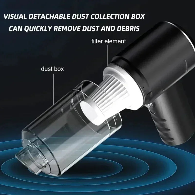 New 2900000PA 120w Car Vacuum Cleaner Wireless Super High Powerful 3 in 1 Wet Dry Dual Use Portable Handheld Vacuum Cleaner